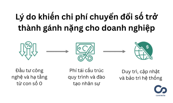 Lý do khiến chi phí chuyển đổi số trở thành gánh nặng cho doanh nghiệp