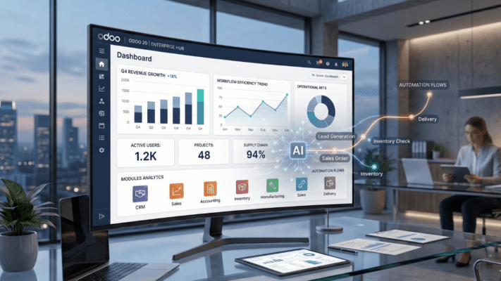 Odoo 20 và xu hướng AI trong ERP cho doanh nghiệp